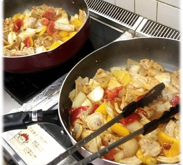 豚カルビ・大根とがんものふくめ煮