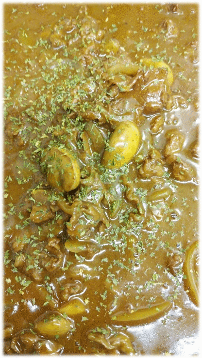 「ハッシュドビーフ」　「八宝菜」　「コロッケ(カニ風味)」 「肉じゃが」 「鶏の治部煮」　「苺フルーチェ🍓」　「ライチ」