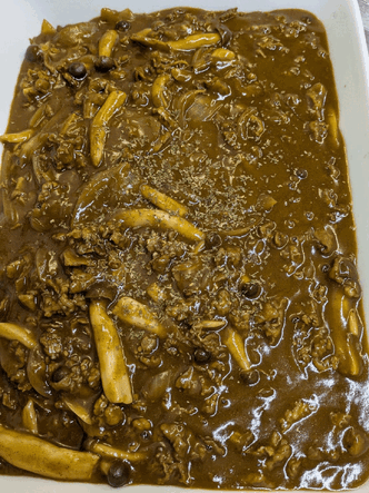 「ハッシュドビーフ🐂」　「ツナ&マカロニサラダ🥗」  「ソーセージトマトクリーム🍅」「海老と豆腐のとろみ煮🦐」  「豚肉、蓮根の四川風炒め🐖」「バナナ🍌」「杏仁豆腐🥛」