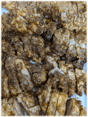 「煮豚🐖」「海鮮中華炒め🦑🦐」「炒り玉子」「ウインナーソテー」「ササミ大葉フライ」「りんご(王林)🍎」「ヨーグルト🥛」